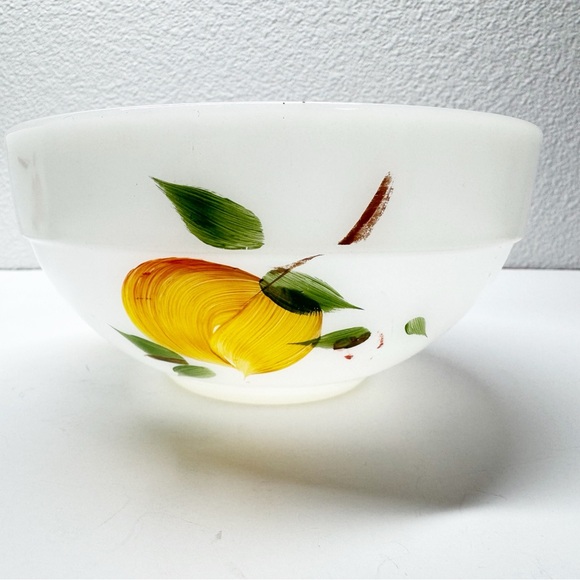 Vintage Fire King Gay Fad Fruit Painted Nesting Bowls - Picture 9 of 14